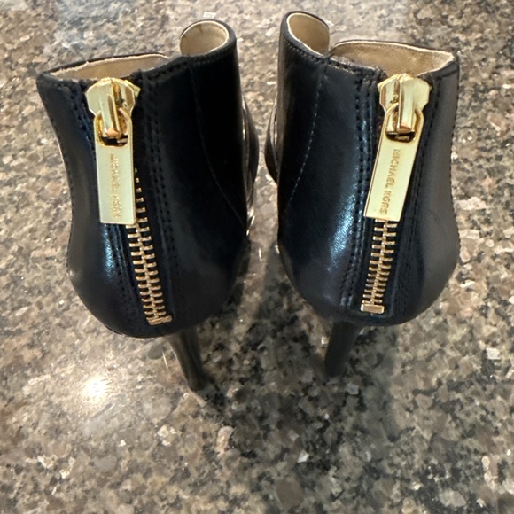 Michael Kors  black 100% leather open toes high heels shoes - Picture 5 of 6